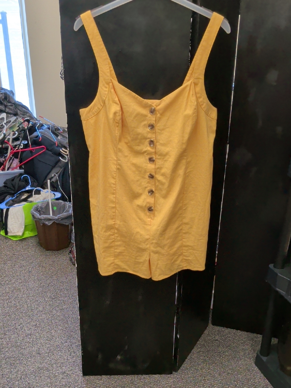 Wonderly Mustard Yellow Button-Front Sleeveless Camisole